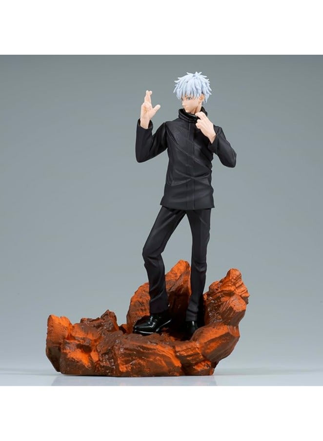 بانبريستو Banpresto - مجموعة Jujutsu Kaisen Gojo Satoru دمية نموذجية بزخرفة، نموذج Gojo Satoru من مادة PVC لعبة ديكورات هدية مجموعة المجوهرات. - Image 3