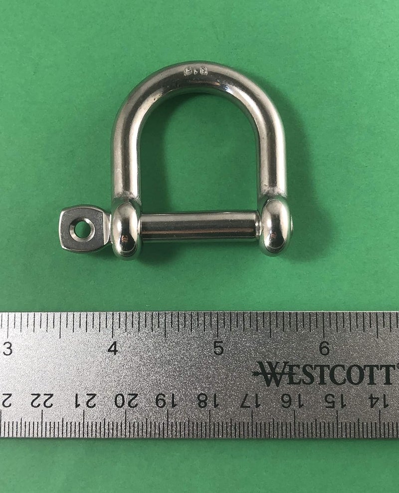 US Stainless Stainless Steel 316 Wide D Shackle - Image 4