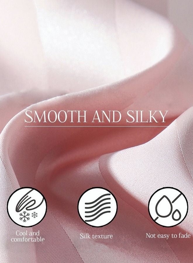 2 Piece Pajama Set Women's Short Sleeve Shorts Girls Cute Cartoon Bear Pattern Stripes Sleepwear Sets Ladies Loungewear Soft Home Wearing Clothes Spring Summer Light Pink  - Image 3