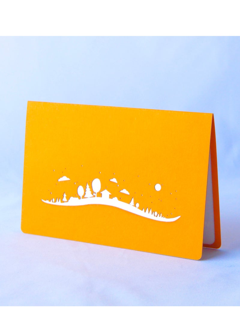 Wow Cards Happy New Year Greeting Card with Snowman and Christmas Tree - Image 2