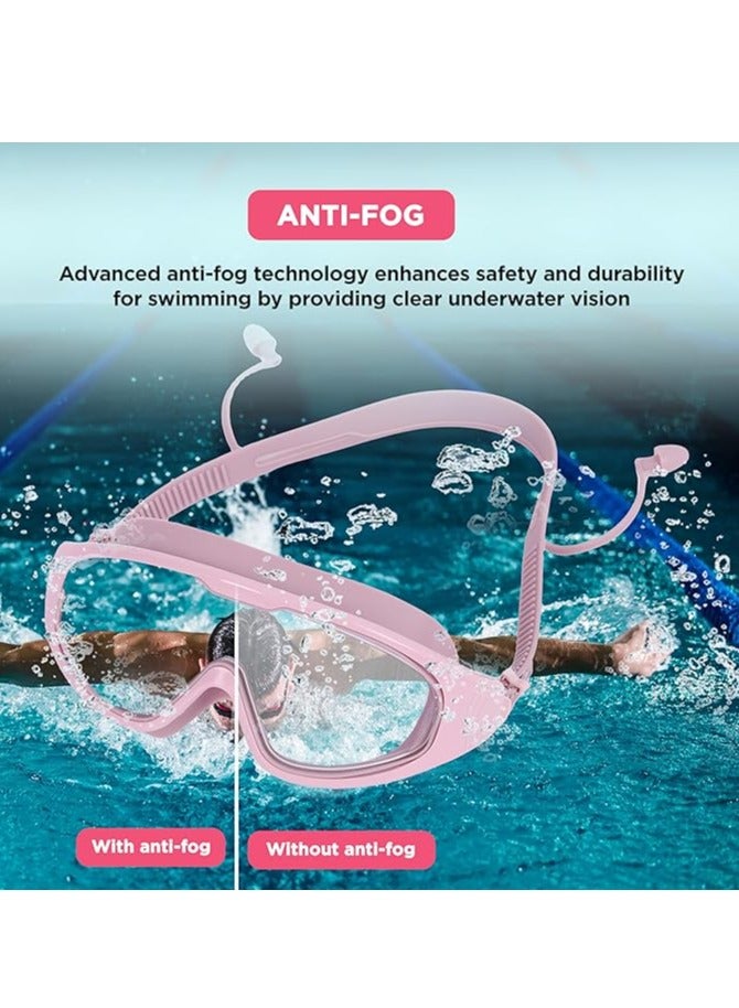 ENDLESS  Premium Swimming Goggle with Anti-Fog and UV Protection | Stylish Big Frame for more Visibility | Soft Silicone Gasket for Leak Proof | With Hard Case - Image 4