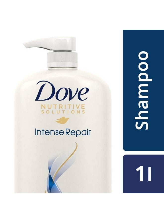Dove Intense Repair Shampoo For Damaged Hair,Makes Hair Smooth And Strong, 1 Ltr - Image 2