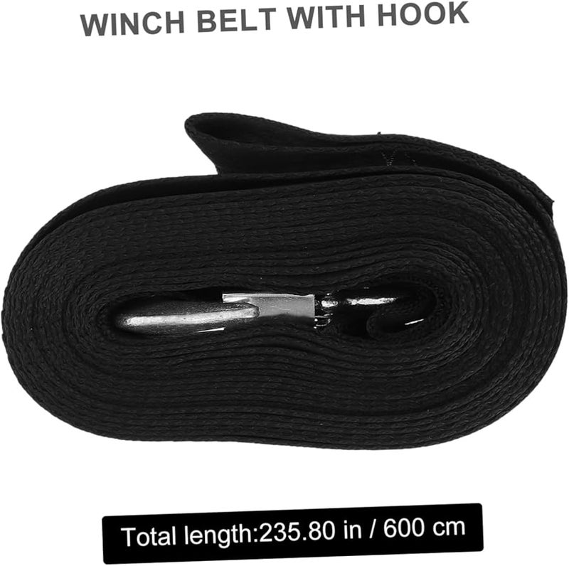 Manual Winch Strap Heavy Duty 2 Inch Emergency Safety Boat Trailer Rope Belt - Image 3