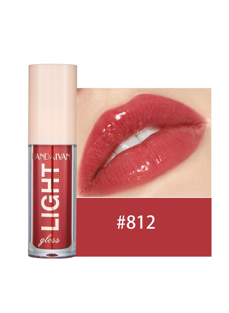 Handaiyan Lip Gloss Jelly Hydrating Moisturizing Long Lasting High Glossy Light Stain Super Shiny Balm Oil Tinted Treatment Lips Glow Glass Shine Makeup Color Bright Lifter Lip Care For Women Girls  - Image 1