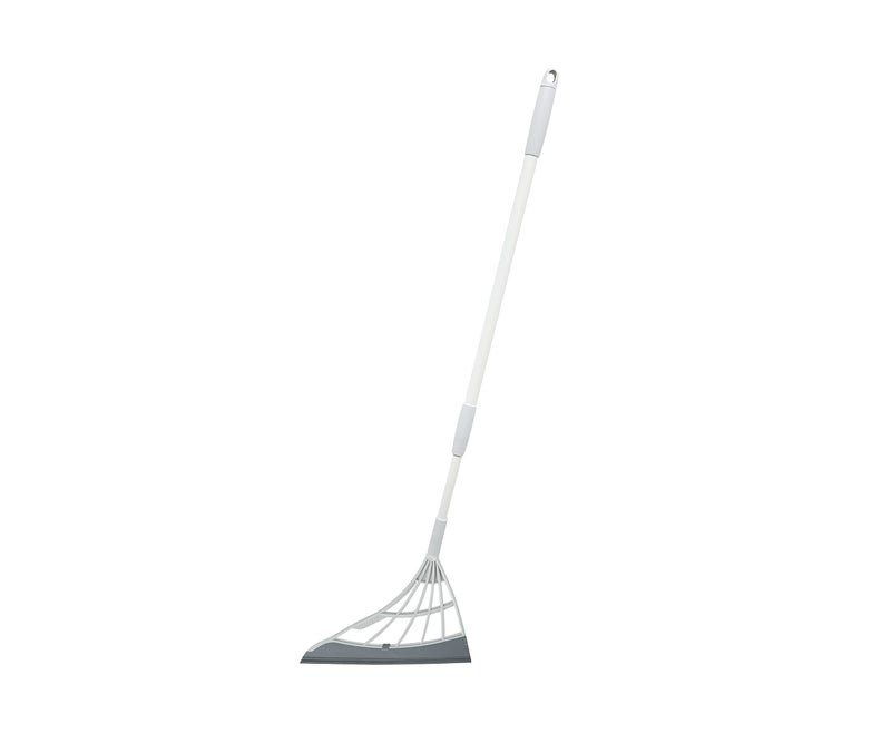 Broombi Original Broombi - All-Surface Silicone Broom, Squeegee, Pet Hair Remover - Smart Broom for Indoor Cleaning - Cleans Glass, Fine Dust, Hair, Liquids - for Smooth Floors, Rugs, Windows (Grey) - Image 1
