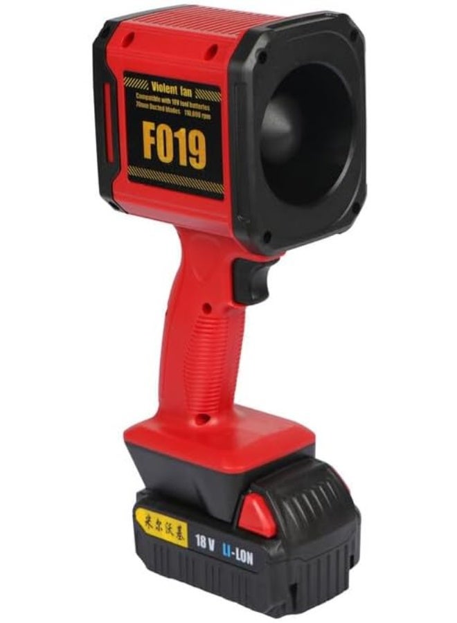 BlueFire uper Fan F019 110,000 RPM 18V Cordless Handheld Turbo Fan - Powerful Portable High-Velocity Air Blower for Outdoor, Workshop, Desktop, BBQ & Leaf Cleaning with LED Light, 3 Speeds, USB Compatible - Image 2