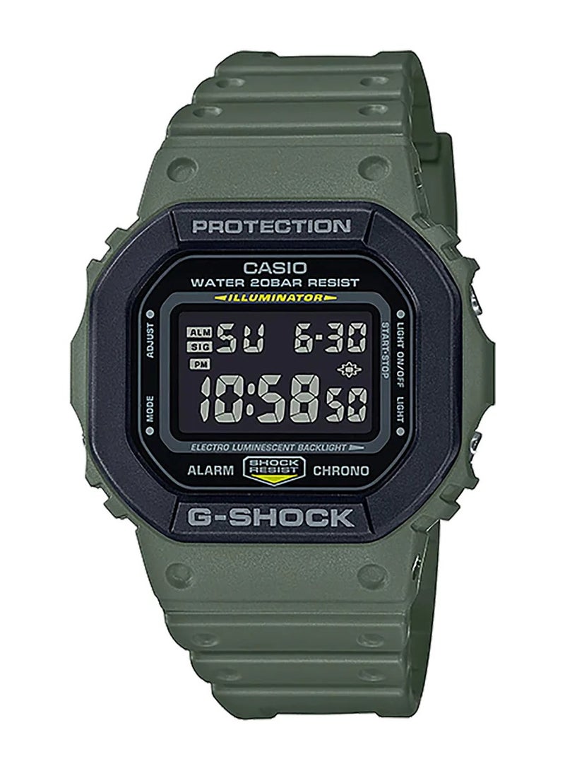 كاسيو جي شوك ساعة كوارتز للرجال، سوار ديجيتال من الراتنج DW-5610SU-3DR - Image 1