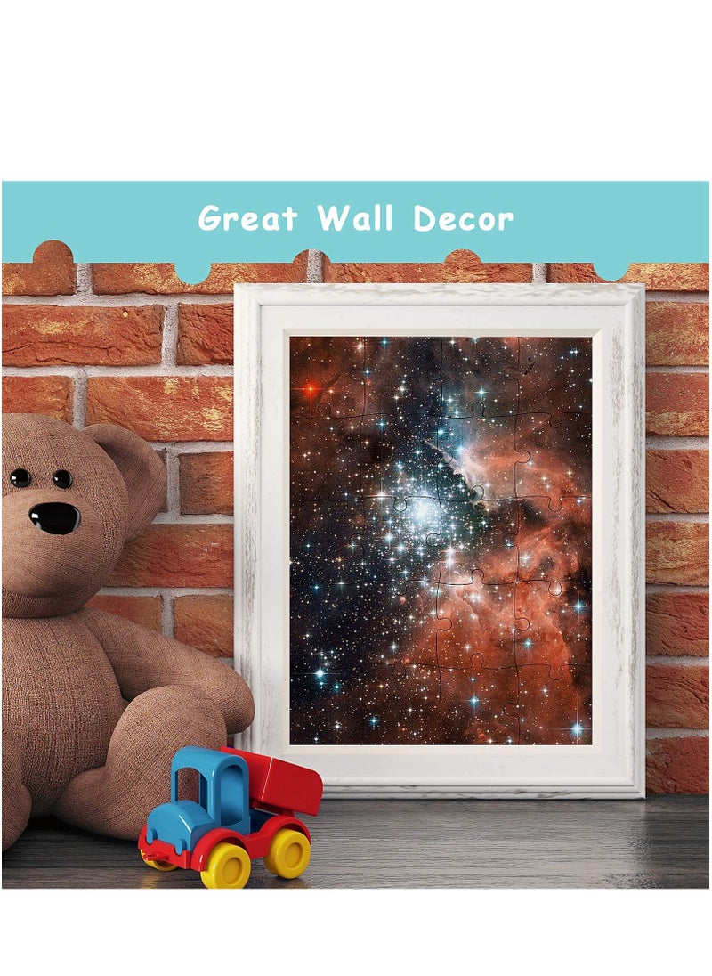 Excefore - 6 Sets Sublimation Blanks Puzzles White Jigsaw Puzzle Blank Puzzles DIY Blank Puzzle for Sublimation Transfer Thermal Transfer Heat Press Printing Crafts A5-20 Style - Image 1