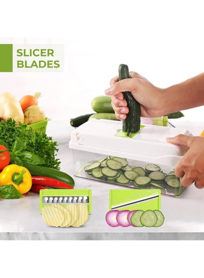 Kitchen Accessories 12 in 1 Food Dicer Onion Veggie Chopper Mandoline Slicer Multifunctional Vegetable Cutter  - Image 3