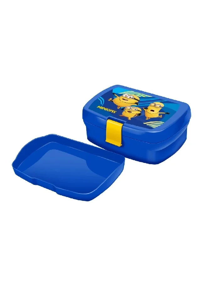 First Kid Minions The Rise of Gru Sandwich Box with Inner Tray Blue and Yellow 630 ml 112-11-2106