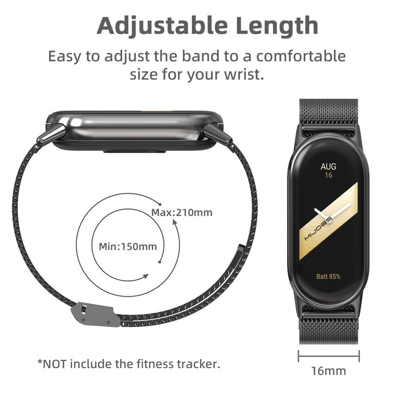 MIJOBS Strap for Xiaomi Mi Band 8 /Mi Band 9 Breathable Replacement Strap for Mi Fit Band 9/8 SmartWatch Straps Wristband Bracelet for Women Men - Image 5
