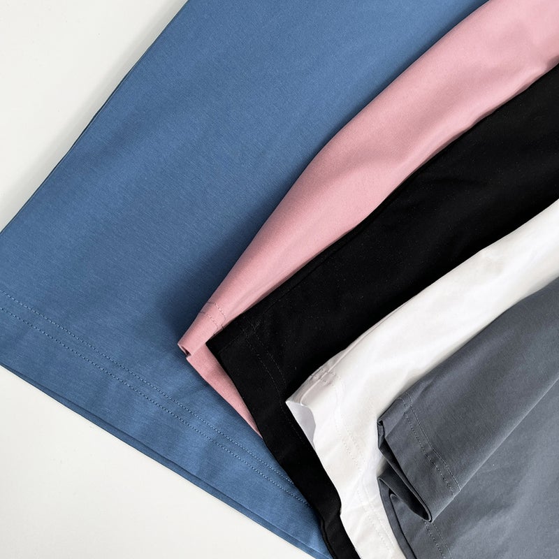 Solid Color Short-Sleeved T-Shirt Men'S Jade Cicada Silk Accessible Luxury European Trbottomy White Version Slim Blank Shirt Clean Version Bottoming Shirt - Image 3