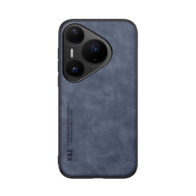 HuHa Protective Cover For Huawei Pura 80 Pro 5G Skin Feel Magnetic Leather Back Phone Case(Blue) - Image 2