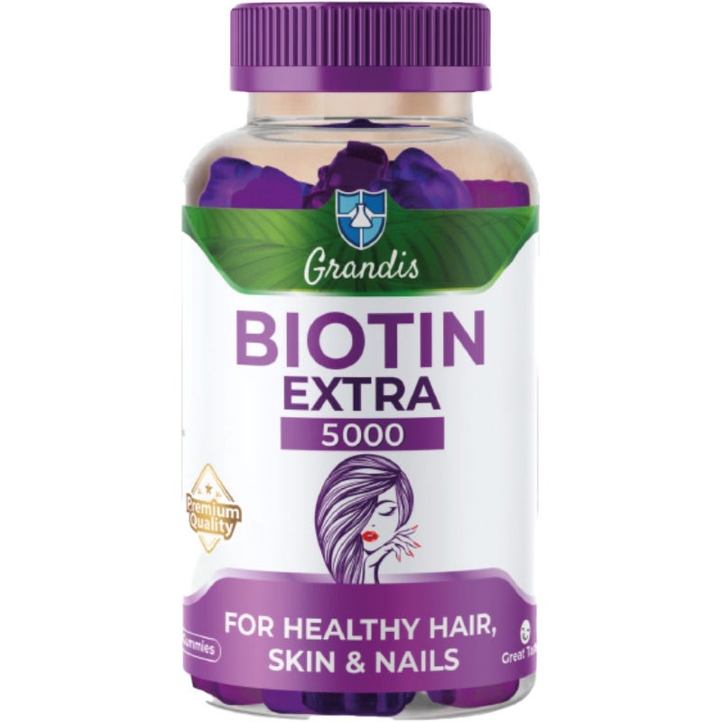 Grandis Biotin Extra 5000 Mg Gummies 60 Pcs