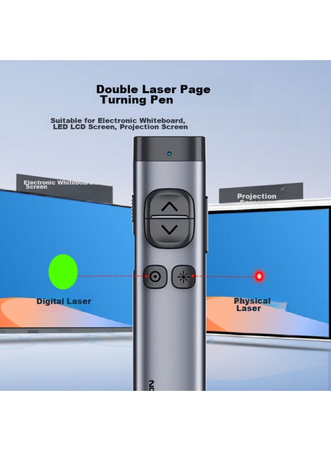Norwii Laser Pointer With Bluetooth Ppt Page-turning Pen For Teachers, Remote Control Pen For Seewo Whiteboard Led Lcd Screen Tv Classroom All-in Machine N97s Red Light, 64gb Usb Flash Drive - Image 2