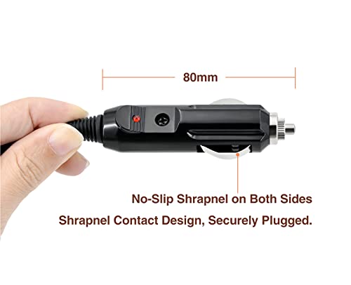 Generturbo 12V Car Charger for Inogen One G2 G3 G4 G5, DC Power Adapter Replace Inogen BA-306 BA-301, 12 Volt Inogen One Accessories Cigarette Lighter Power Supply with Additional Fuses 2-8.3ft - Image 5