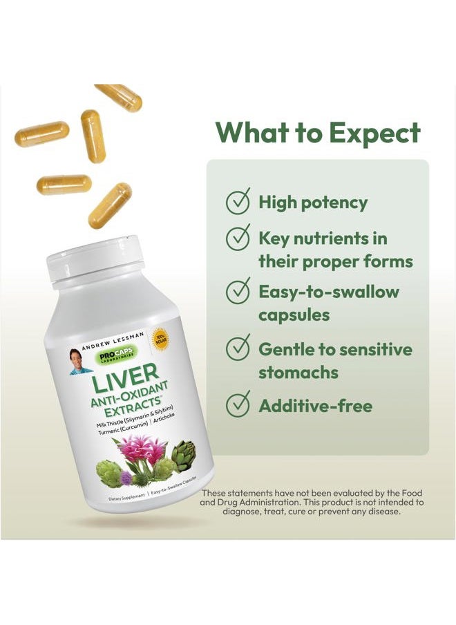 Andrew Lessman Liver Anti-Oxidant Extracts 60 Capsules - Supports The Hard-Working Tissues of The Liver, Promotes Optimum Liver Health and Function. Milk Thistle, Turmeric and Artichoke Extracts  - Image 4