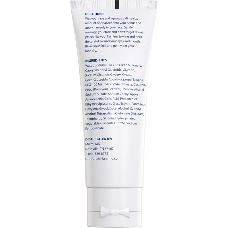 MiamiMD Face Wash (3.75oz) Face Cleanser for Women - Premium Facial Cleanser for Women - Foaming Facial for Hydrating and Moisturizing Skin for All Skin Type - Image 3