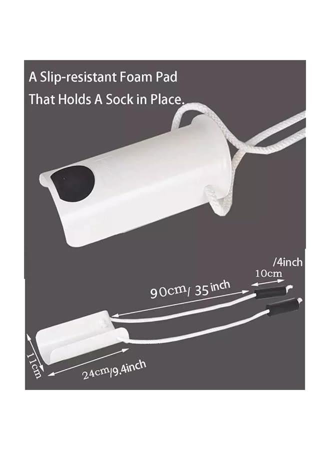OCTOBER Sock Aid Wearing Socks Helper with Foam Handles,Sock Remover,Shoe Helper with Long Shoe Horn Dressing Aid for Pregnant Woman Men Elderly - Image 3