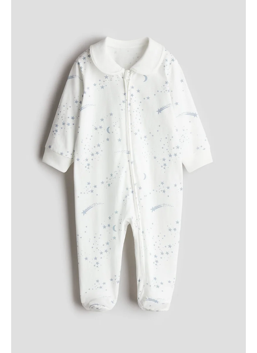 H&M Collared Zip-Up Sleepsuit