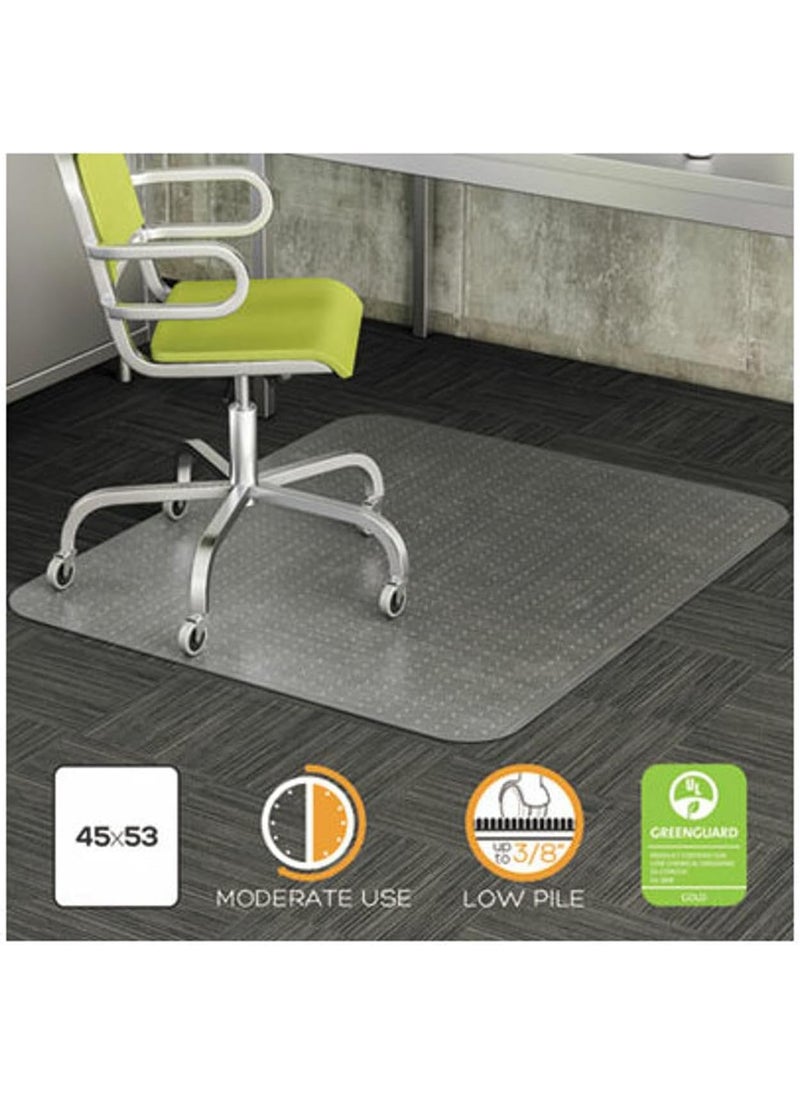 Deflecto deflecto Duramat Moderate Use Chair Mat for Low Pile Carpet 36 X 48 Rectangular Clear  - Image 1