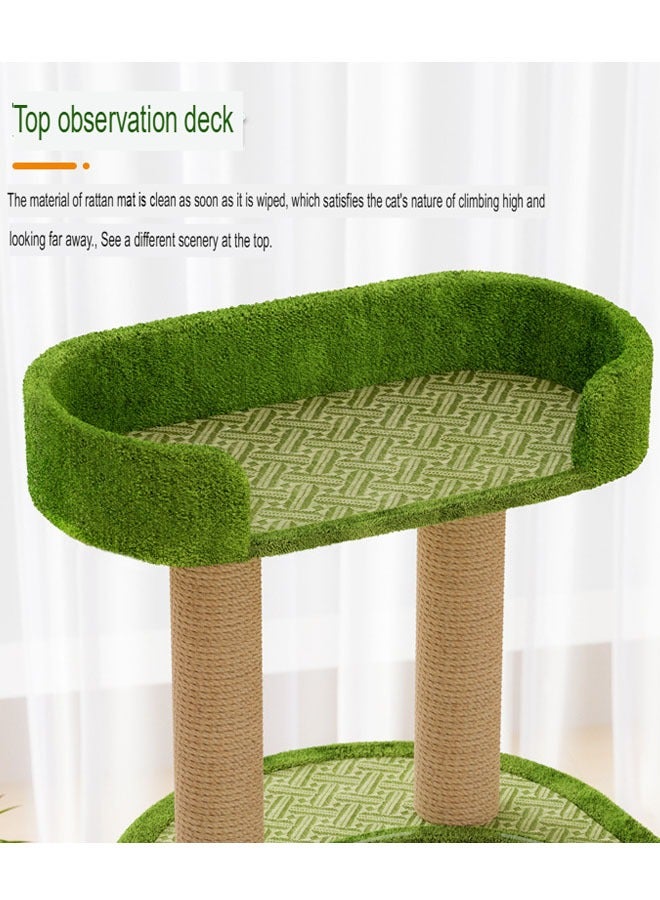 كلناميان شجرة لعب هريرة متعددة المستويات مع عمود خدش وسلم - Image 4