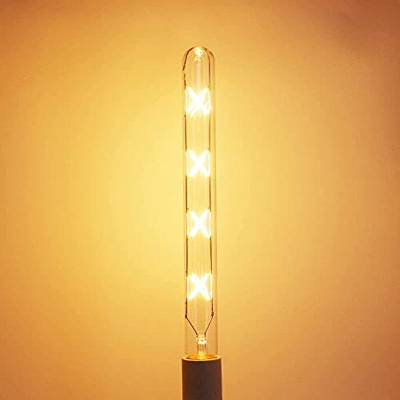 Filament LED E27 T30-300 Filament Lamp, 8 W Replaces 80 W Incandescent Bulbs, Warm White 2700 K,Glass, Rustic Lamp, Filament Style Clear, Not Dimmable, Pack of 4 - Image 2