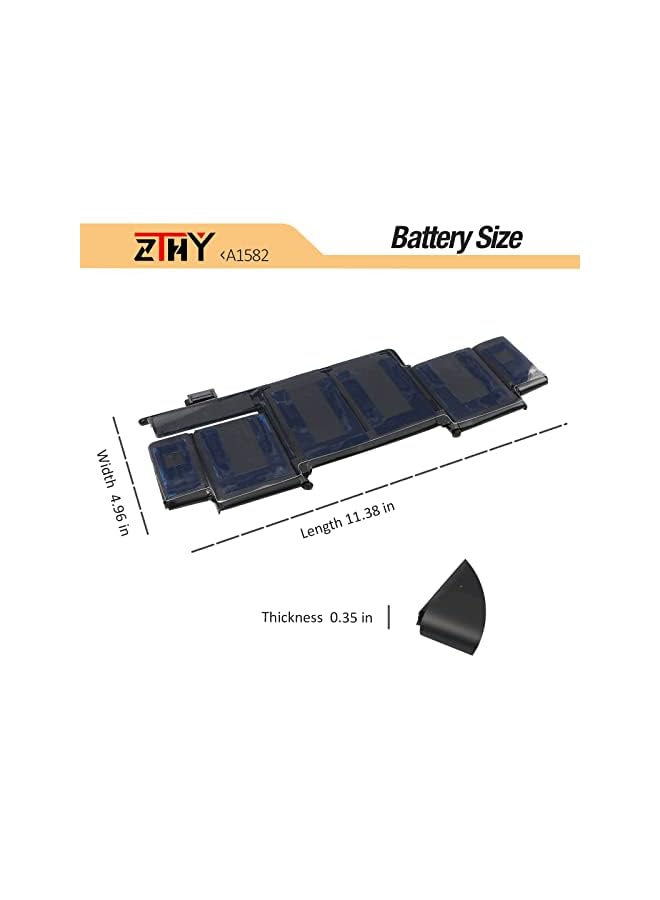 ZTHY A1493 A1582 A1502 Laptop Battery For Macbook Pro Retina 13 Inch Early 2015 Mid 2014 Late 2013 Me864 Me865 Mf839 Mf840 Mgx9211.42V 74.9Wh - Image 5