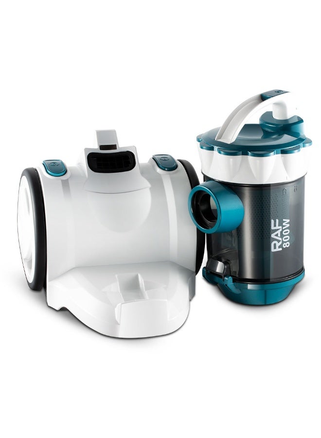 RAF R.8711 800W Cyclone Canister Vacuum Cleaner – High-Suction Bagless Dust Collector with Crevice Tool, 5M Cord, ABS+PP Body – Ideal for Home, Car & Hotel Dry Cleaning - Image 3