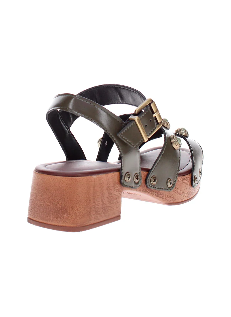 Beira Rio Olive Beira Rio Women’s Flat Sandals with Back Strap – Secure Fit and Lightweight Daily Wear for Women | Best Price UAE