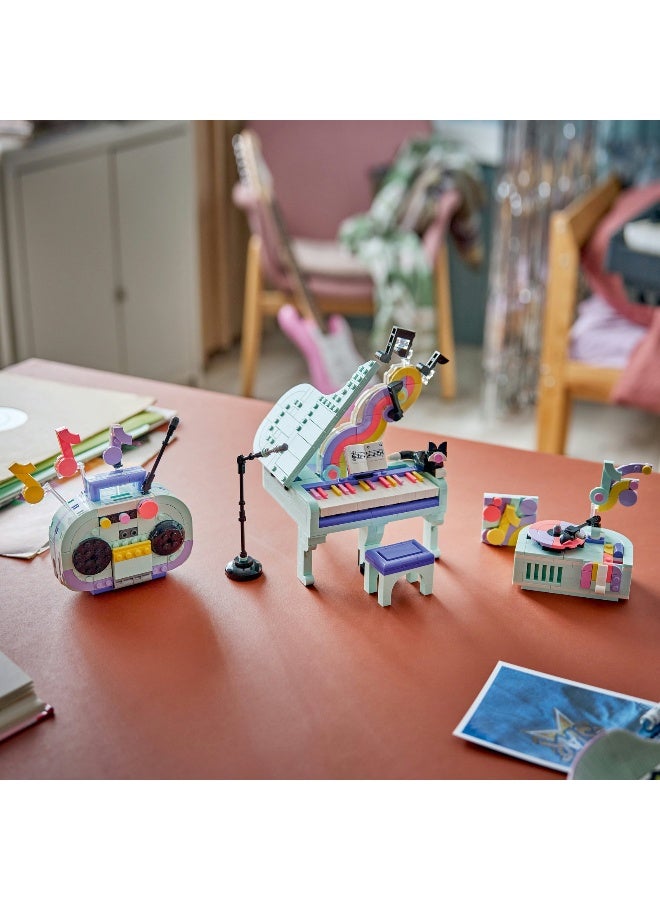 LEGO Creator 3 in 1 Music Decor Piano with Cat 31392 Building Toy Set (827 Pieces) - Image 5