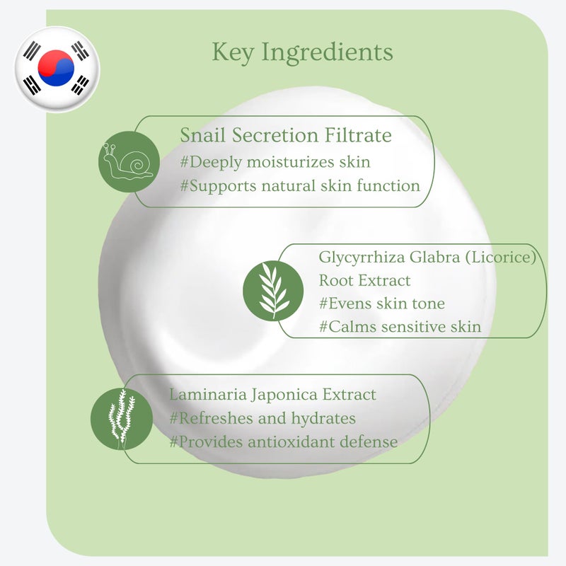 esfolio Snail Cleansing Foam â€“ Nourishing Face Wash for Hydrated & Smooth Skin â€“ Korean Skincare with Snail Extract for Deep Pore Cleansing & Anti-Aging â€“ Gentle Foaming Facial Cleanser (5.29oz-150g) - Image 3