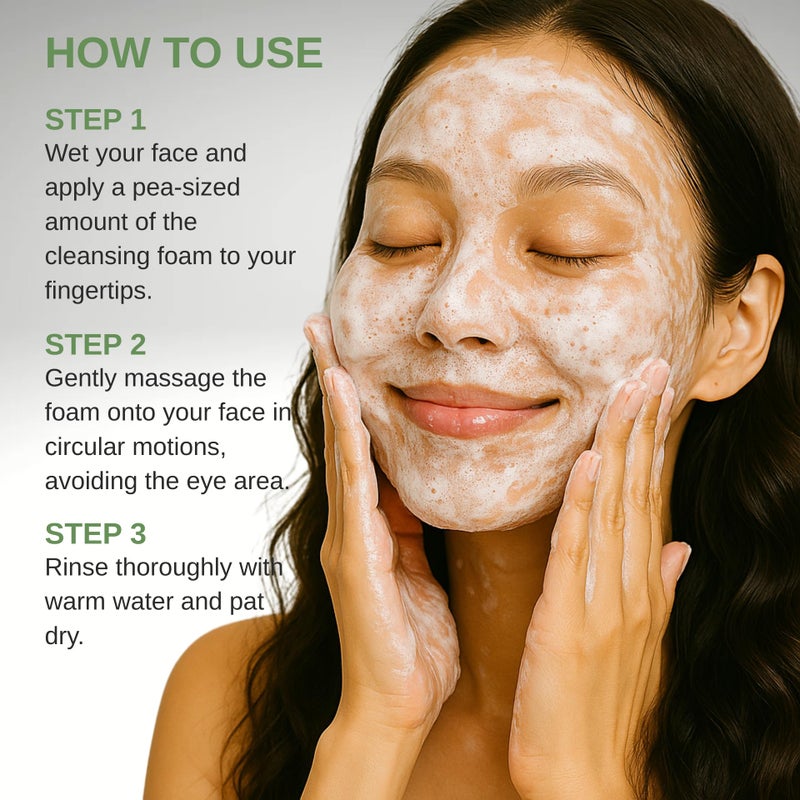 esfolio Snail Cleansing Foam â€“ Nourishing Face Wash for Hydrated & Smooth Skin â€“ Korean Skincare with Snail Extract for Deep Pore Cleansing & Anti-Aging â€“ Gentle Foaming Facial Cleanser (5.29oz-150g) - Image 4