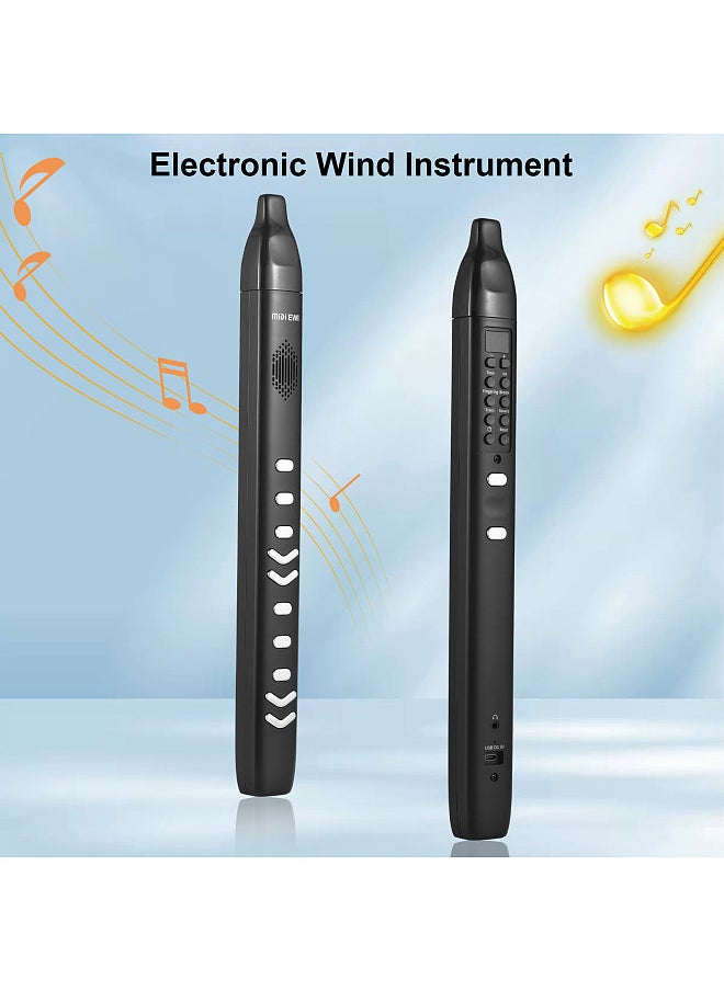 Generic - Digital Electronic Wind Instrument Portable Synthesizer Supports 10 Tones Adjustable Blowing Sensitivity Built-in Speaker Support APP BT Connect for Kids Adults Beginners - Image 1