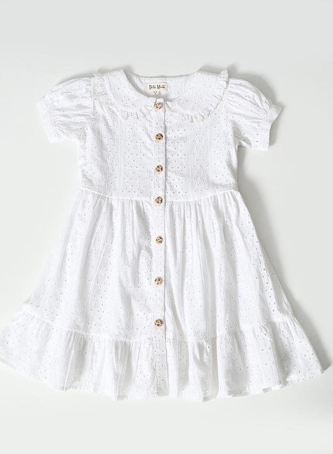 بيلا مودا فستان بيتر بان مزين بالفتحات - Image 2