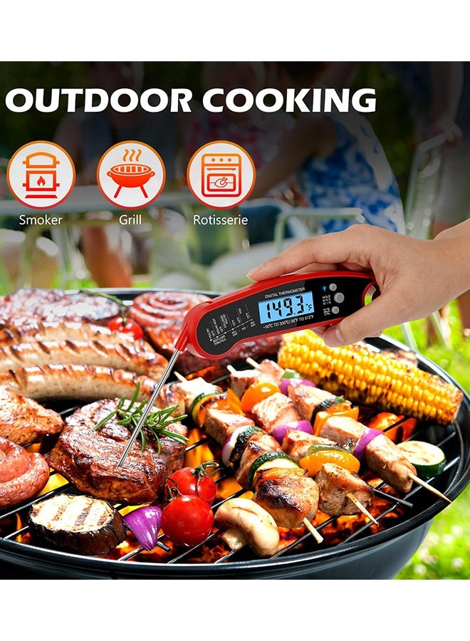 Cooking Thermometer,IP67 Waterproof Digital Meat Thermometer with Backlight, Calibration & Hold Function，Food Thermometer for Cooking,Outdoor Grilling,Candy Making  - Image 4