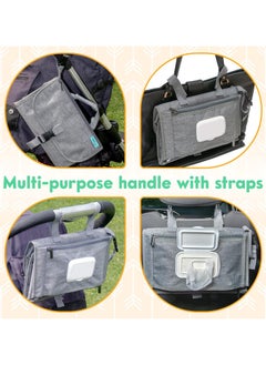 ARCOON Portable Diaper Changing Pad – Travel Baby Diaper Changer Bag with Wipes Pocket, Smart Foldable Design, Waterproof Changing Mat, Ideal for Newborn Boys & Girls - Grey  - Image 3