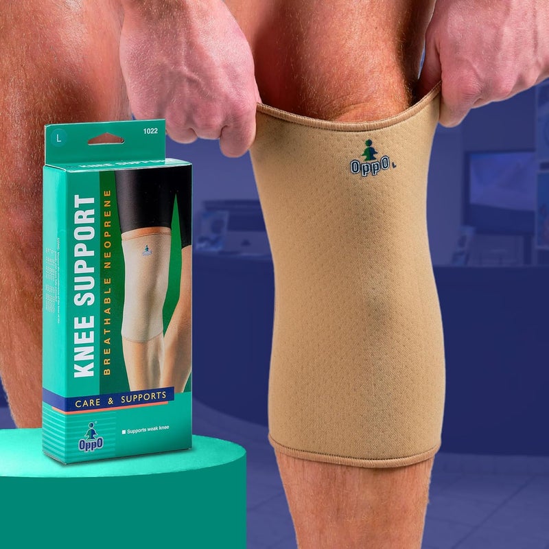 OPPO 1022 Closed Patella Knee Brace Neoprene Support for Ligament Meniscus Cartilage Pain Relief for Arthritis Strains PostSurgery Recovery Medium - Image 5