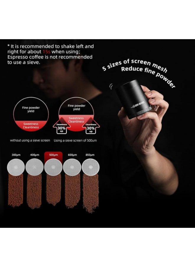 ام اتش دابيلو - ثري بومبار مطحنة قهوة يدوية MHW-3BOMBER R3 مع نتوء مخروطي من الفولاذ المقاوم للصدأ CNC و 5 شاشات للصحافة الفرنسية، والتنقيط، والإسبريسو، قابلة للتعديل خارجيًا، مطحنة حبوب قهوة يدوية مع سلة مغناطيسية، G5847B-OS - Image 3