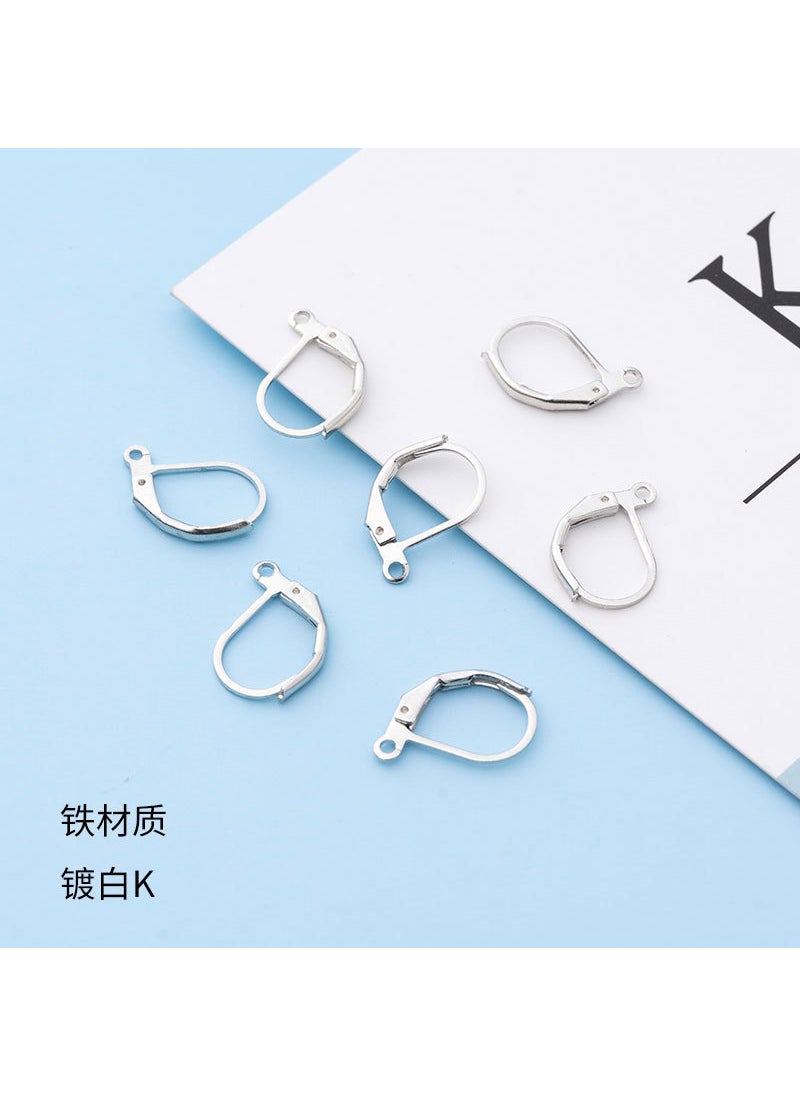 Generic DIY Handmade Accessories Earrings Ear Hook D-shaped Jewelry Copper French Ear Hook Elastic Hook Eardrop Hook Semi-finished Ear Buckle - Image 5
