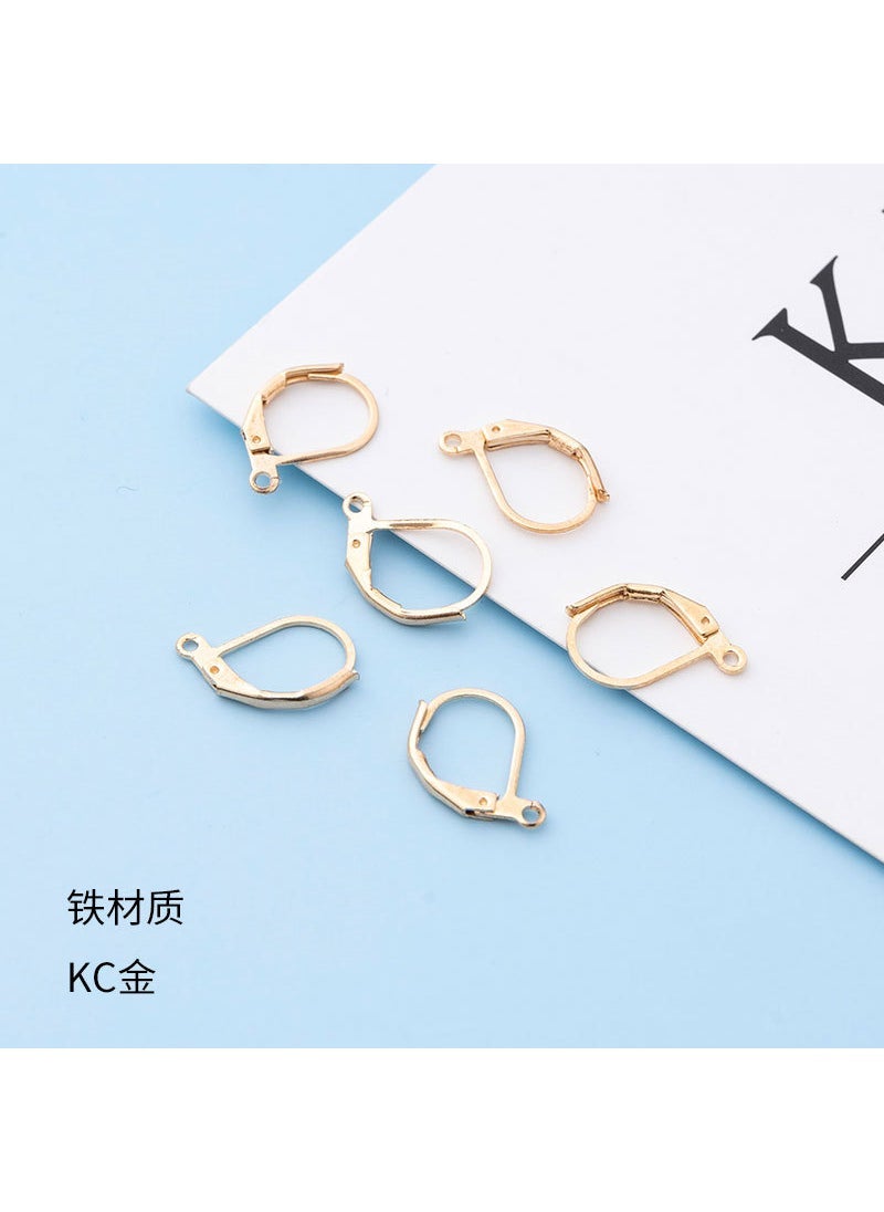 Generic DIY Handmade Accessories Earrings Ear Hook D-shaped Jewelry Copper French Ear Hook Elastic Hook Eardrop Hook Semi-finished Ear Buckle - Image 3