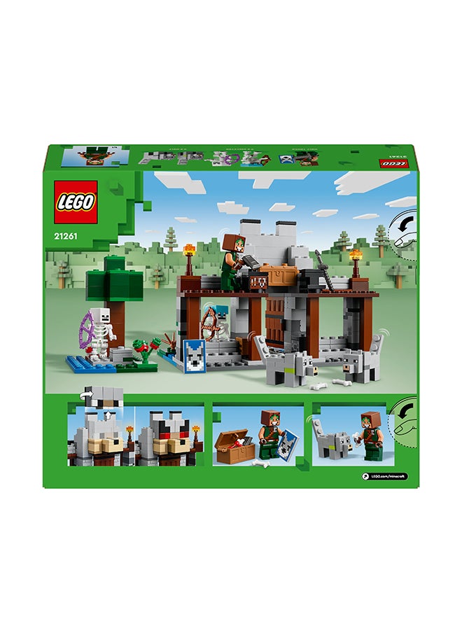 LEGO - Minecraft The Wolf Stronghold Fortress Playset, Skeleton-Themed Gift And Explorer Toy For Boys And Girls, Castle Building Action And Adventures For Kids Aged 8 Plus (312 Pieces) 21261 - Image 1