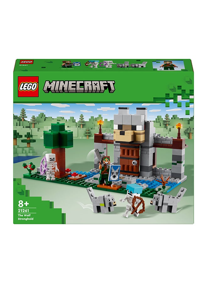 LEGO - Minecraft The Wolf Stronghold Fortress Playset, Skeleton-Themed Gift And Explorer Toy For Boys And Girls, Castle Building Action And Adventures For Kids Aged 8 Plus (312 Pieces) 21261 - Image 1