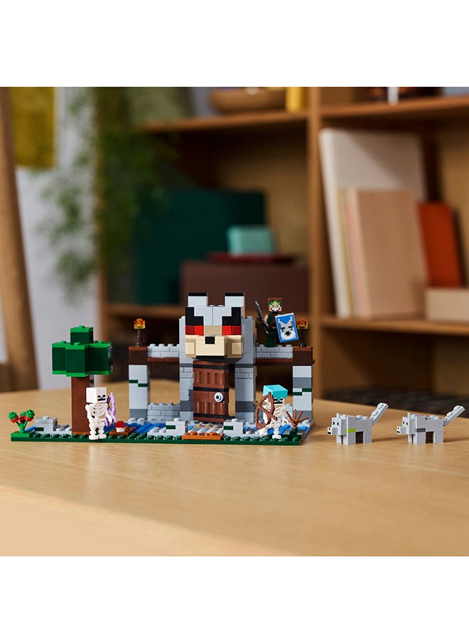 LEGO - Minecraft The Wolf Stronghold Fortress Playset, Skeleton-Themed Gift And Explorer Toy For Boys And Girls, Castle Building Action And Adventures For Kids Aged 8 Plus (312 Pieces) 21261 - Image 1