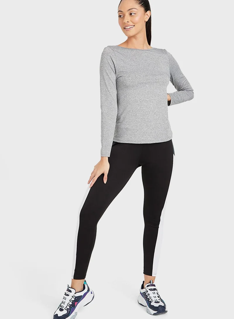 Styli Printed Knitted Top