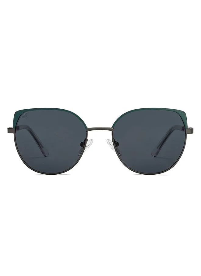 VINCENT CHASE Women's Full Rim Cat Eye Future Classics Branded Latest And Stylish Sunglasses Polarized And 100% UV Protected Women Small VC S16551