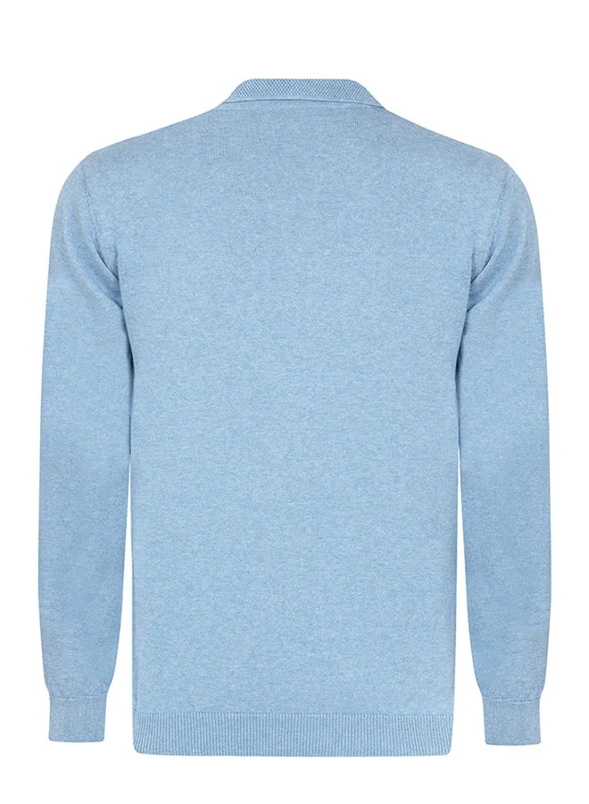 FELIX HARDY Pullover with Polo Collar - Buttonless