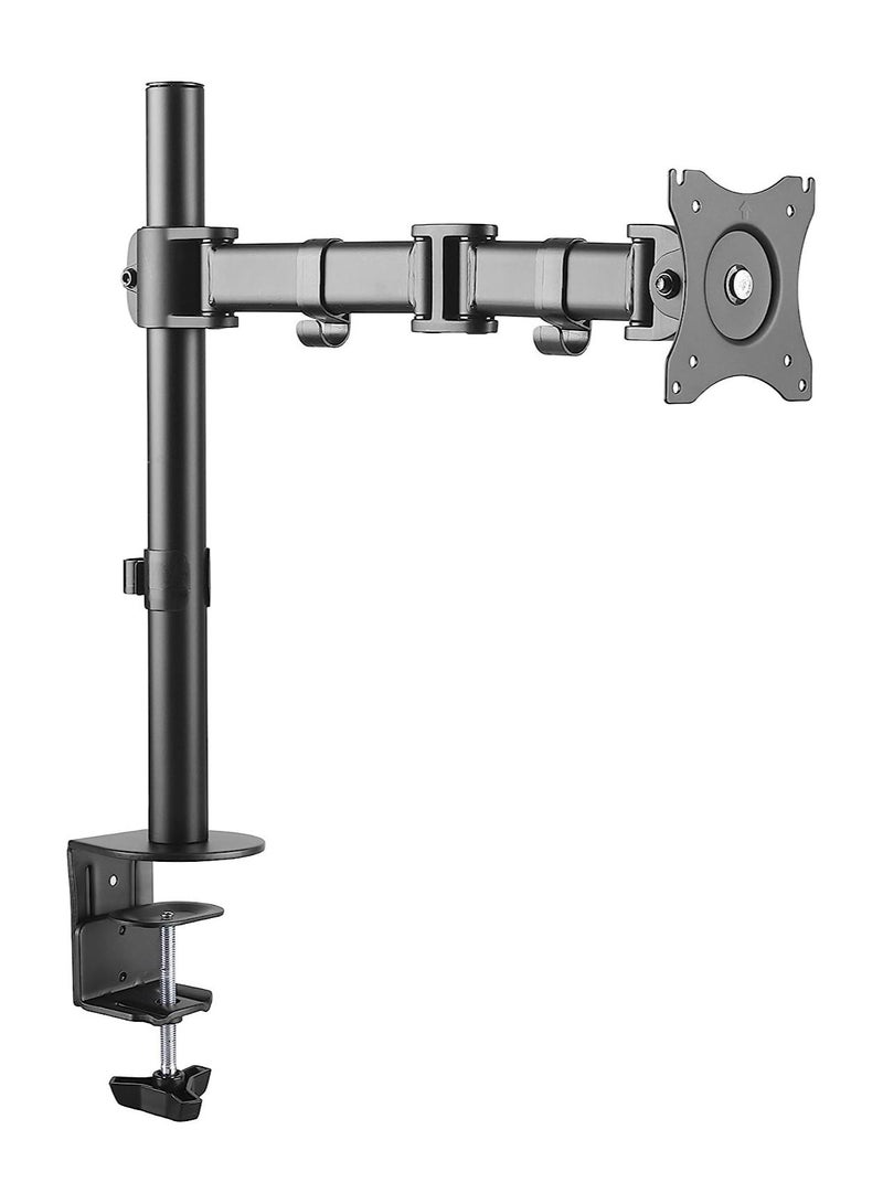Full Motion Desk Mount (clamp & grommet) for 10-30" Monitor Screen, Height Adjustable - Image 1