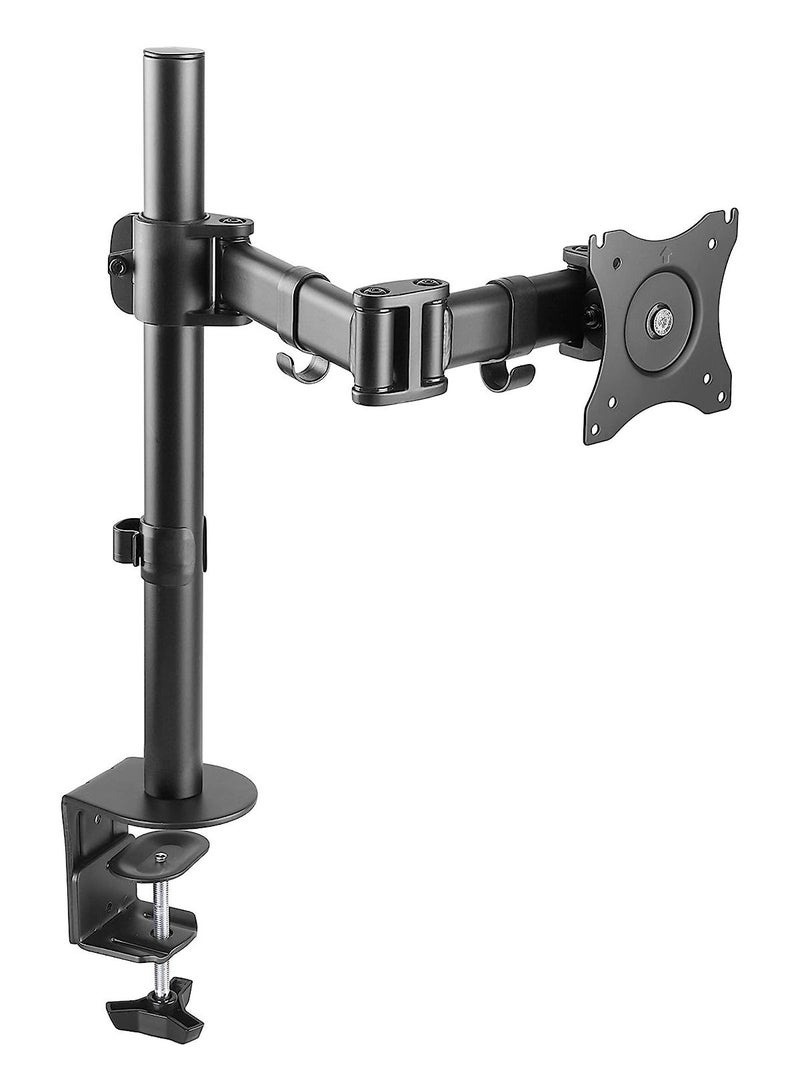 Full Motion Desk Mount (clamp & grommet) for 10-30" Monitor Screen, Height Adjustable - Image 4