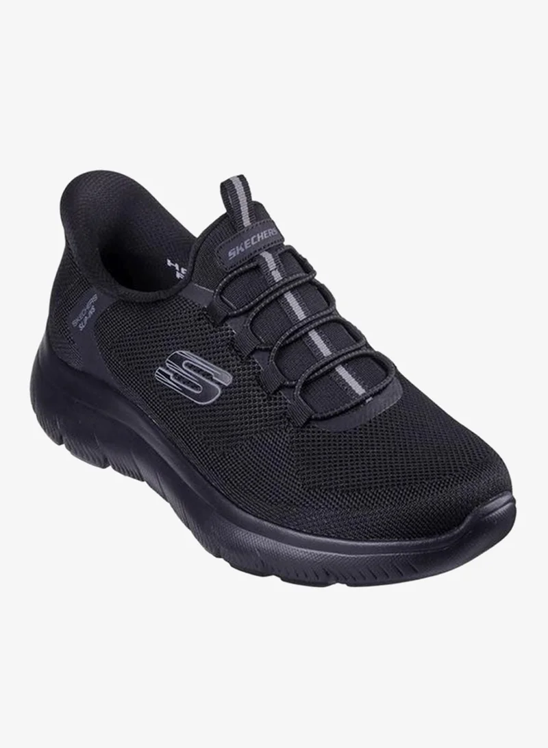 SKECHERS BLACK Men SUMMITS Slip-On Sports Shoes for Men | Best Price UAE